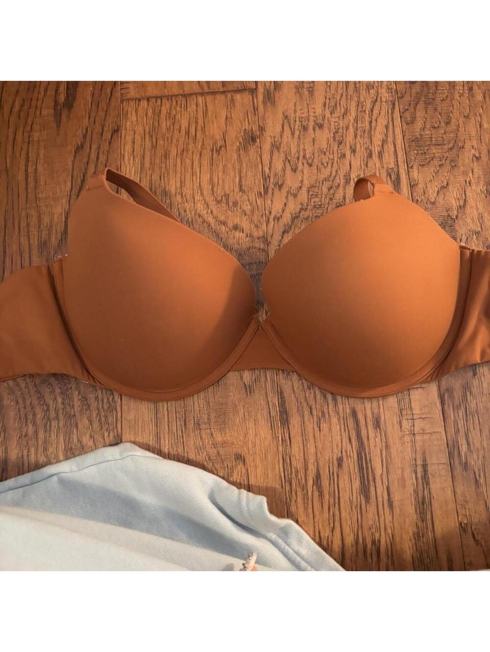 Skims Women's Tan and Orange Bra